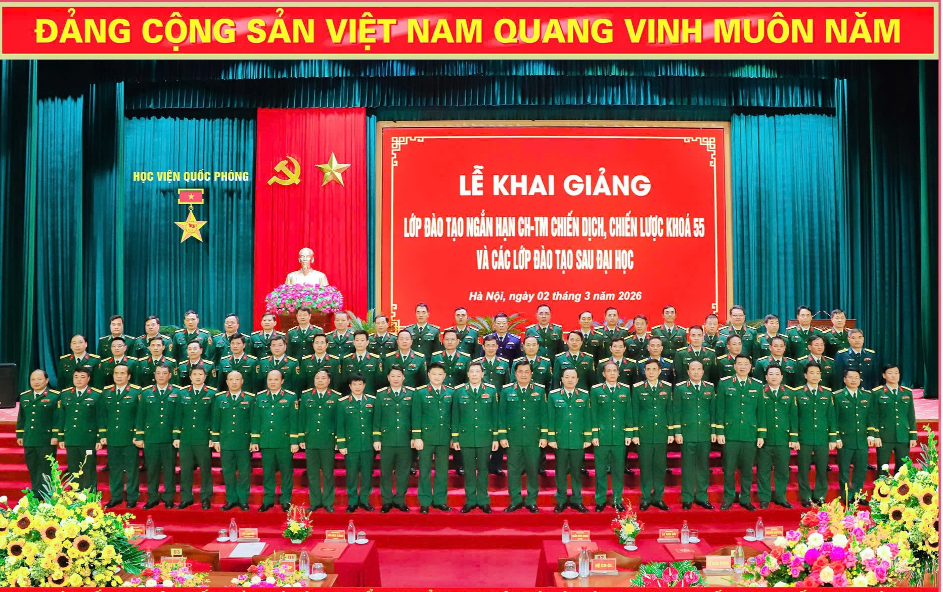 Kỷ niệm không quên tại Học viện Quốc phòng